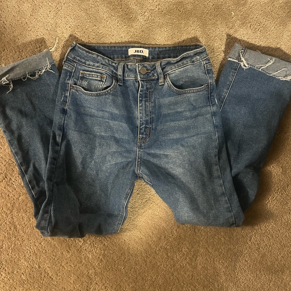 Just Black Women's Blue Ankle Jeans
